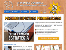 Tablet Screenshot of mipizarradeportiva.com